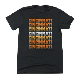 Black & Orange Cincinnati Retro