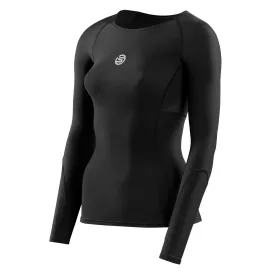 Compression shirt S3 long sleeve SKINS, black