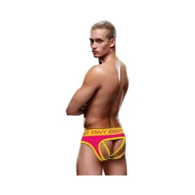 Envy Solid Jock Pink/yellow S/m