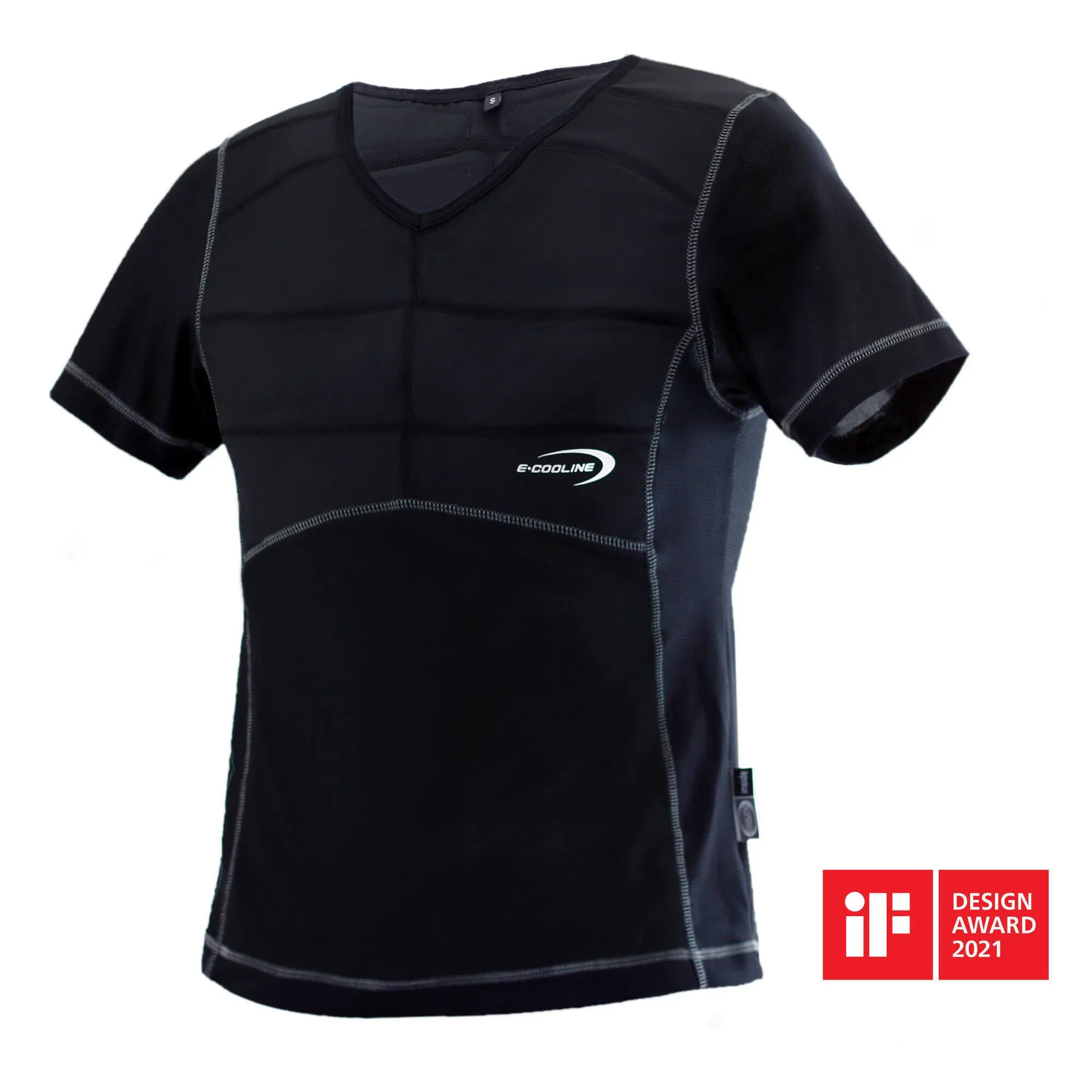 EOOLINE Powercool SX3 T-shirt | Cool Shirt for Adults | water activated, black