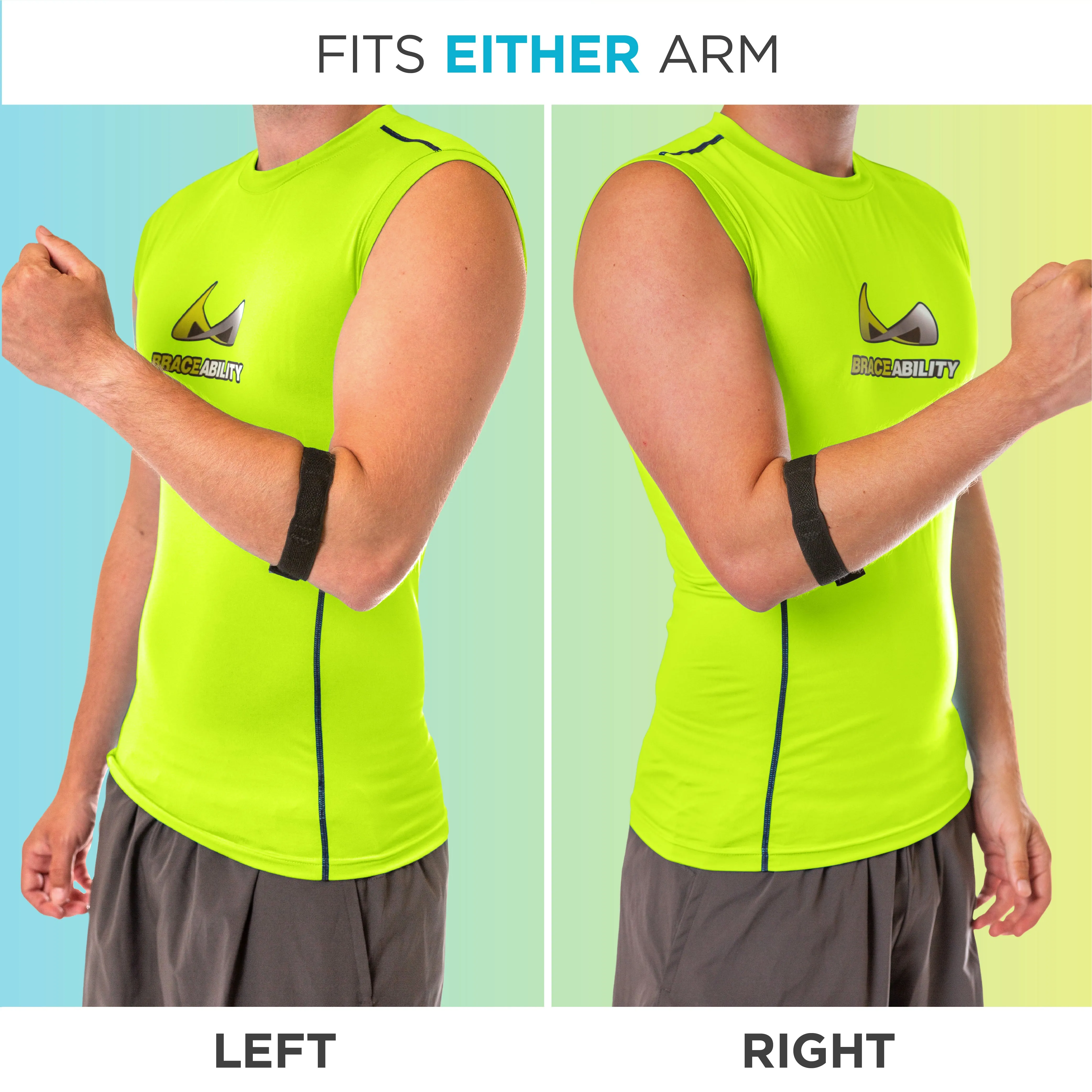 Epicondylitis Brace | Elbow Strap for Medial / Lateral Epicondyle Arm Pain & Tendonitis