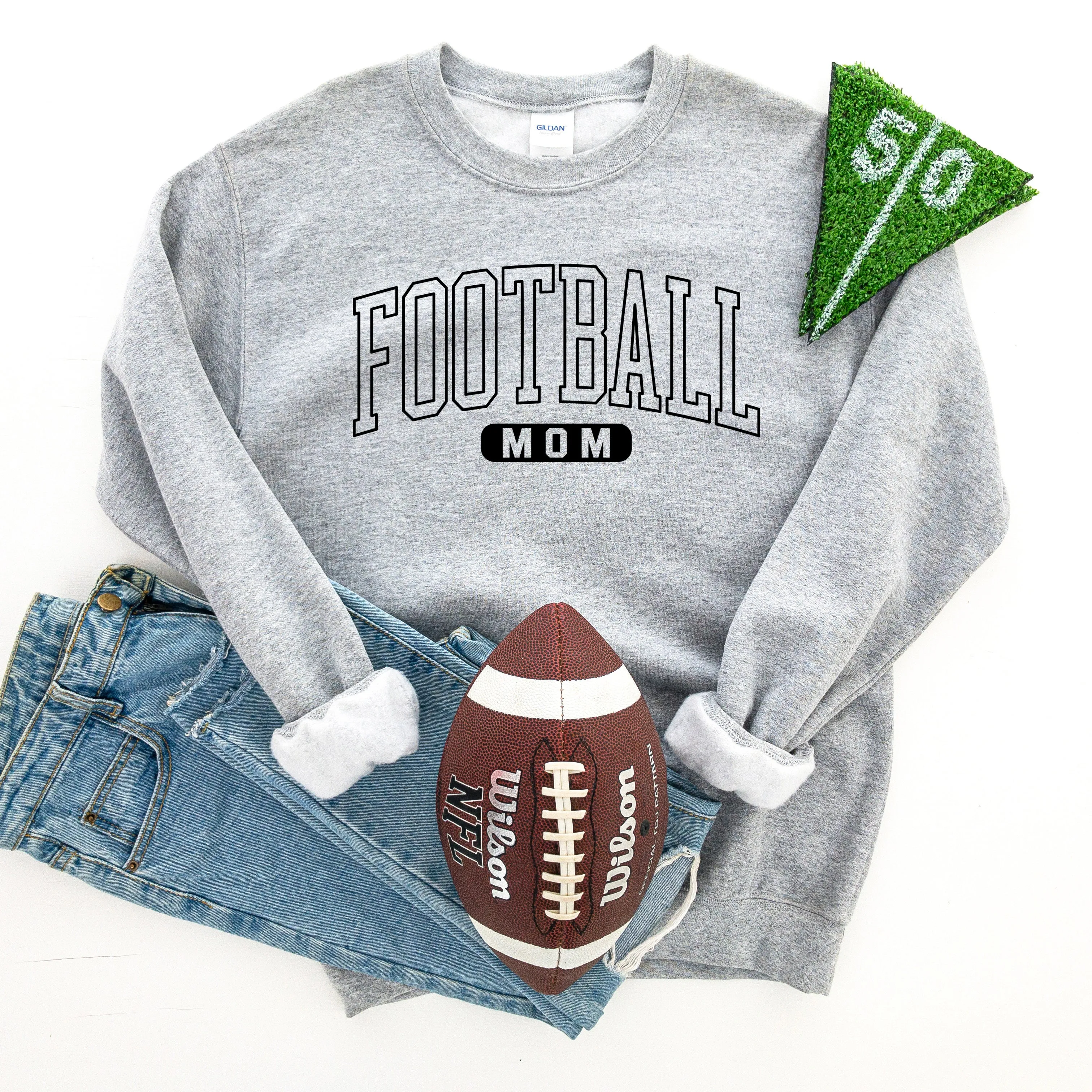 Football Mom Block | Sweatshirt