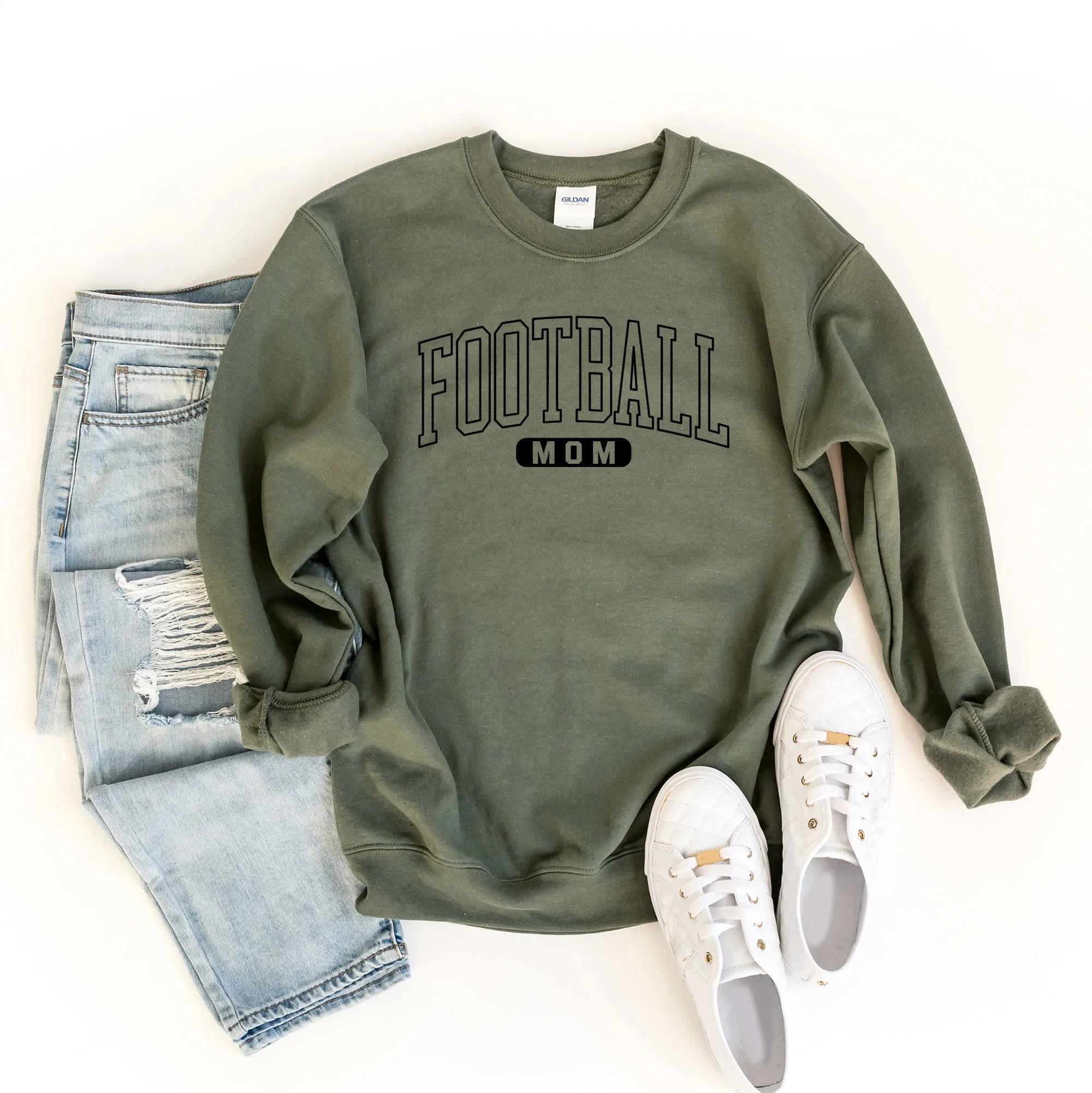 Football Mom Block | Sweatshirt