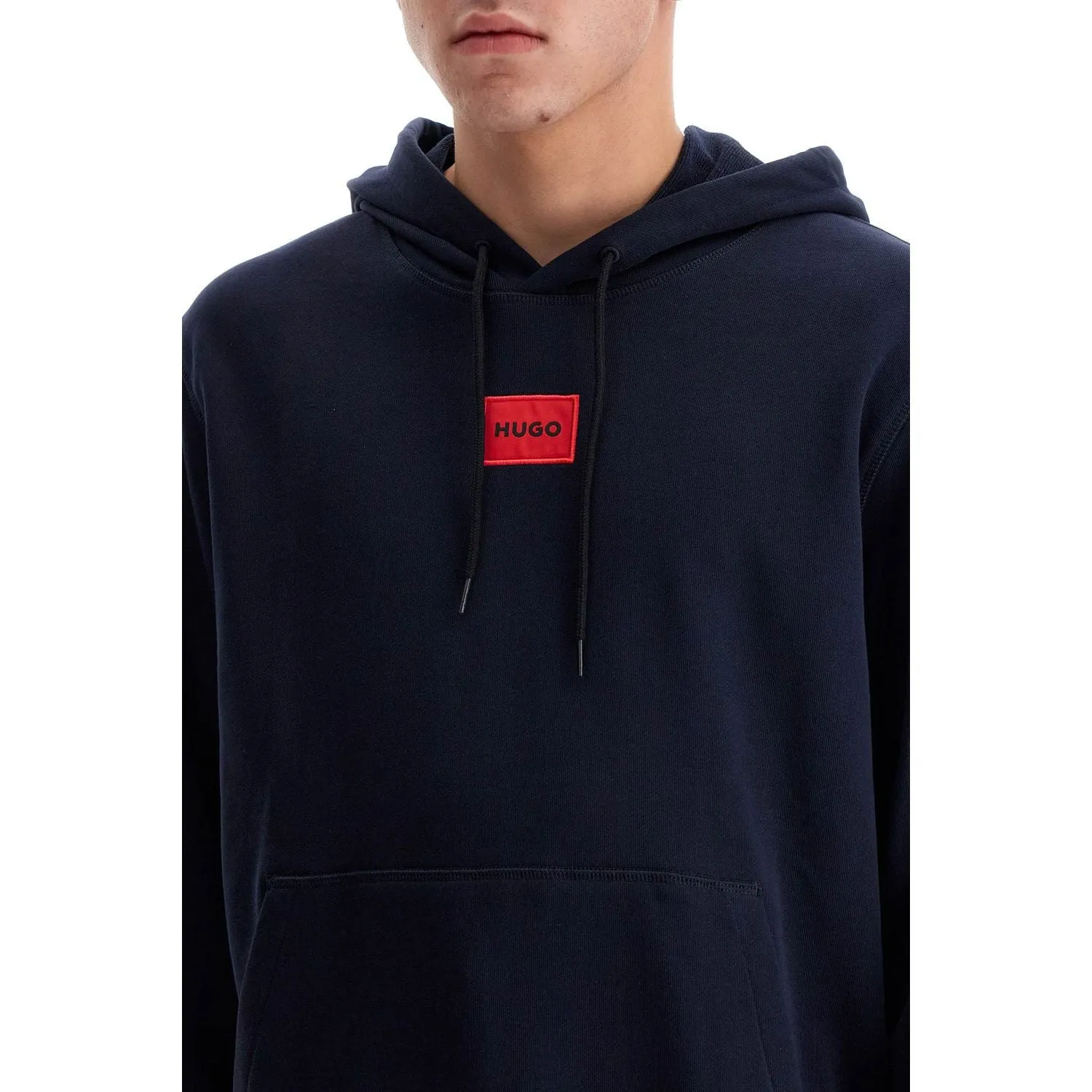 Hugo logo patch hoodie