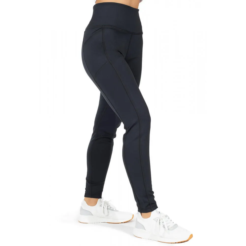 Leggings with back pockets with zipper SPYDER, black