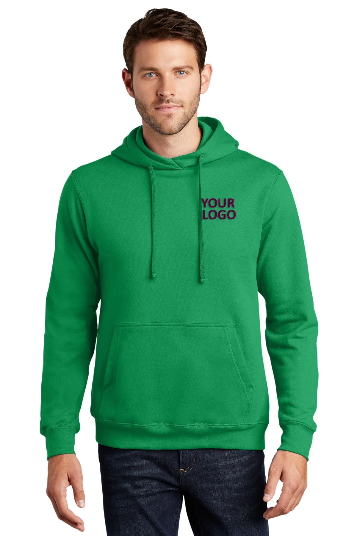 Port & Company Fan Favorite Fleece Custom Hoodies, Athletic Kelly