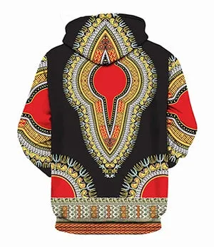 Riche Dashiki Hoodie hiphop  Sweatshirt Bazin