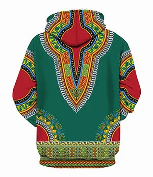 Riche Dashiki Hoodie hiphop  Sweatshirt Bazin