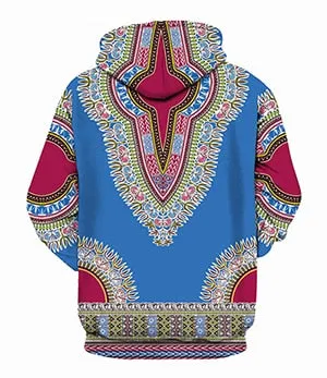 Riche Dashiki Hoodie hiphop  Sweatshirt Bazin