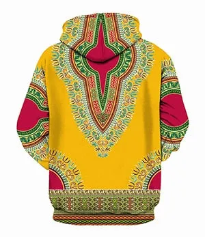 Riche Dashiki Hoodie hiphop  Sweatshirt Bazin